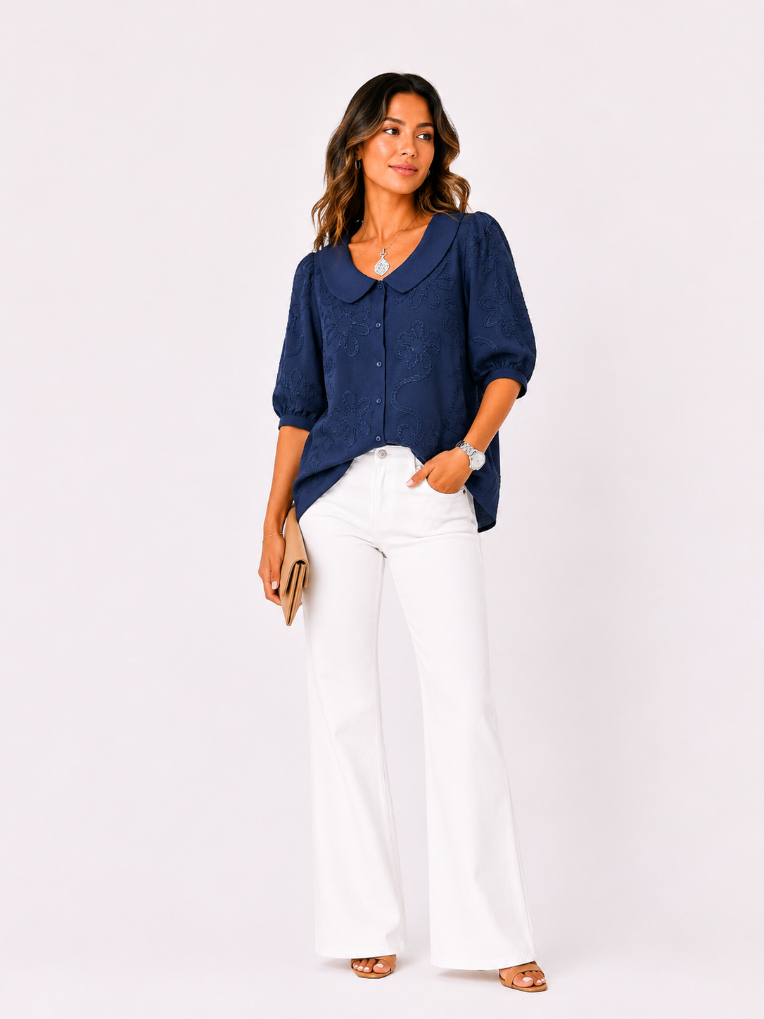 Victoria | Blusa floral elegante